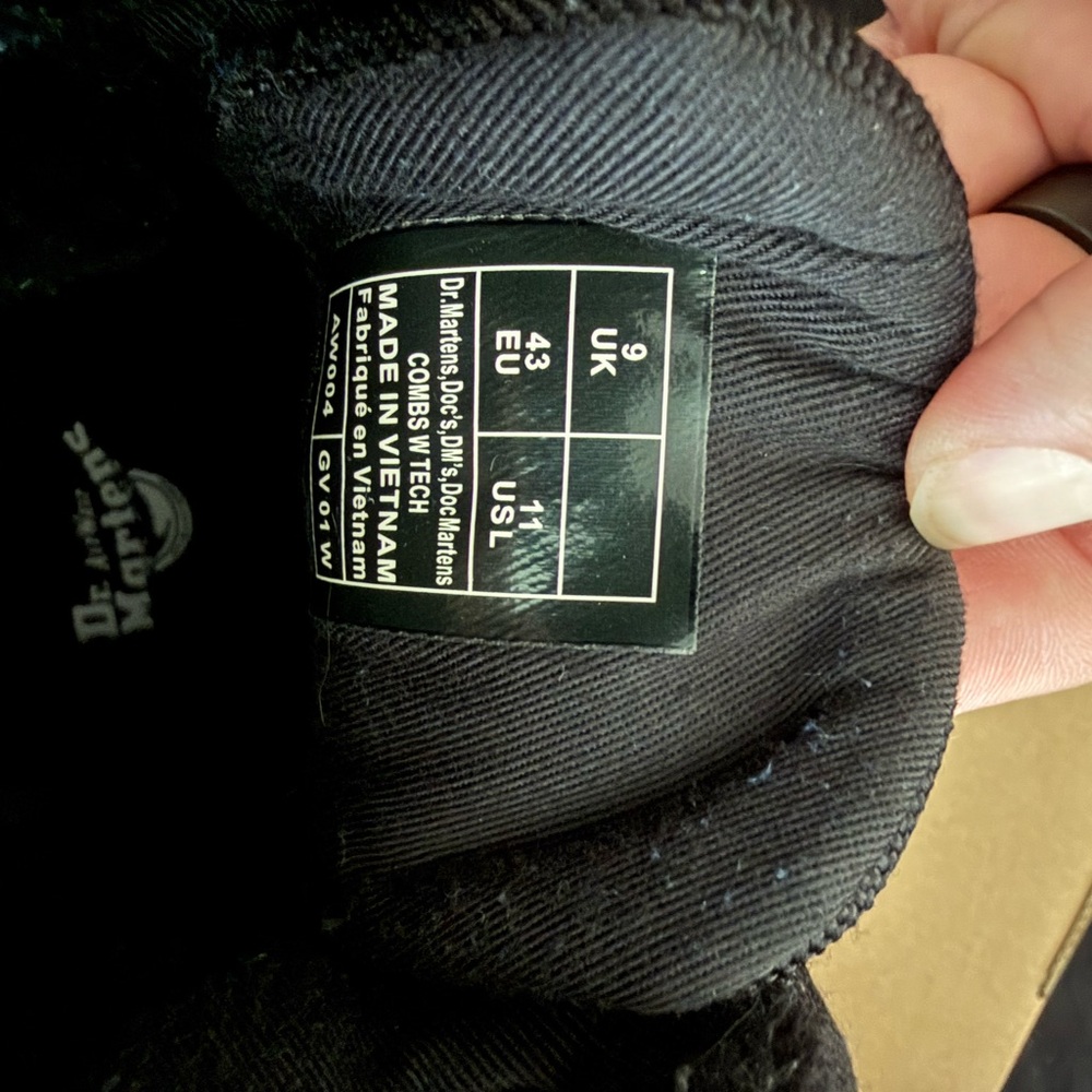 Dr. Martens Black Combat Boots - Picture 6 of 6